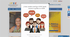 Desktop Screenshot of ipse.gov.co