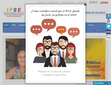 Tablet Screenshot of ipse.gov.co